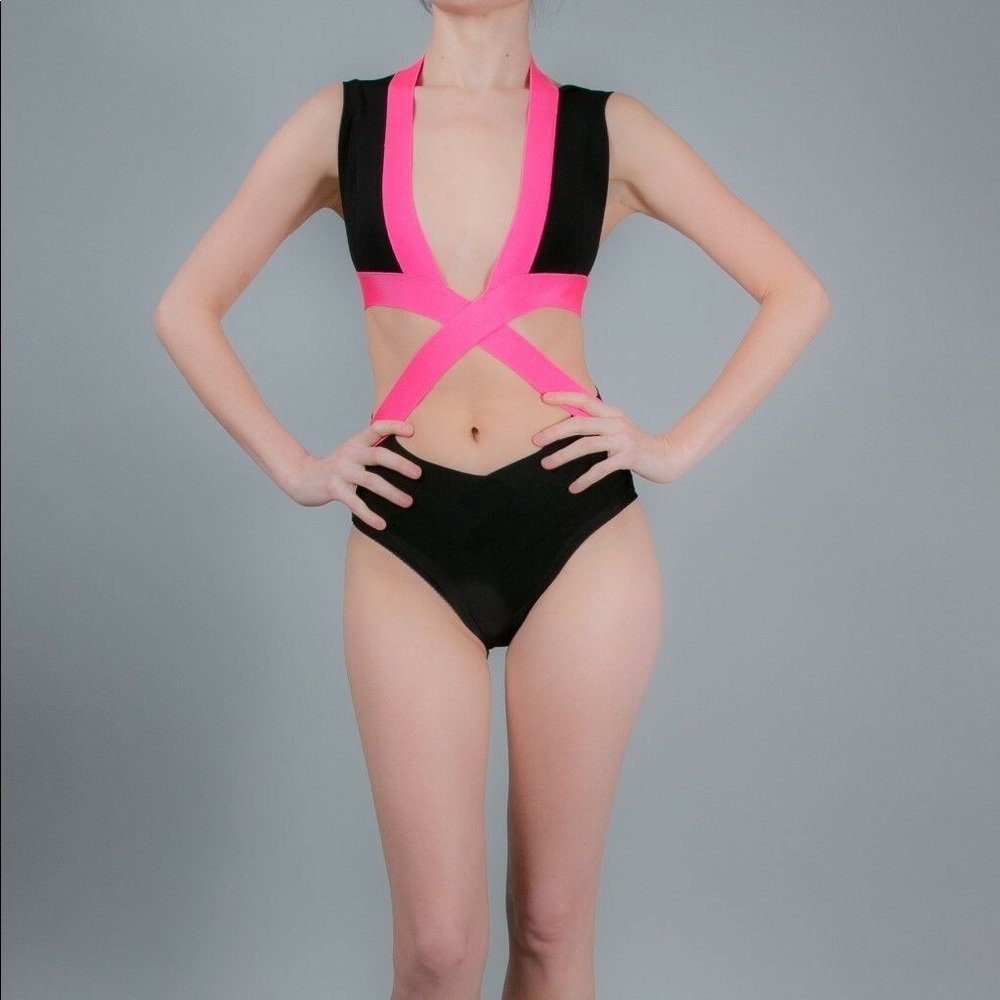 Herve Leger Portia swimsuit XXS